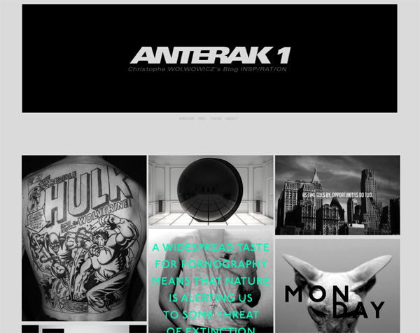 ANTERAK1 / blog > Inspiration DYT blog anterak1 ANTERAK1 / blog > Inspiration