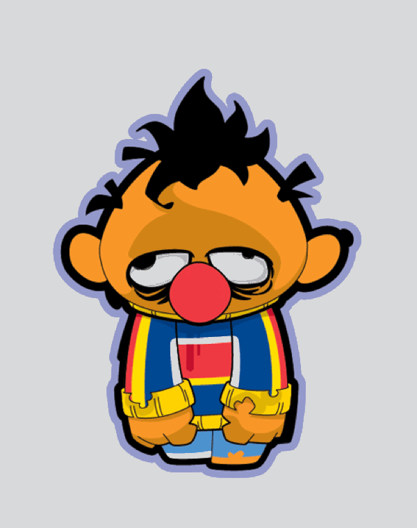 ErnieB cute sesame street zombies