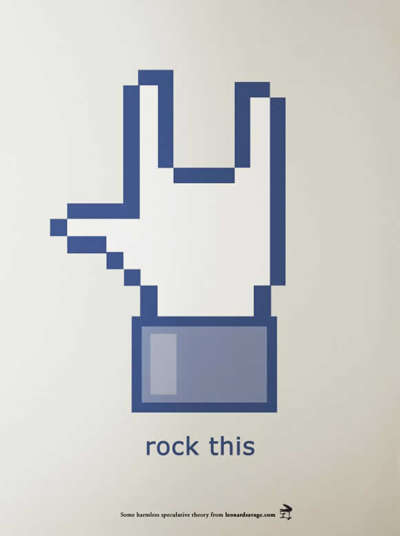 Facebook icons 1 Remix i like this with hate, fuck, rock this