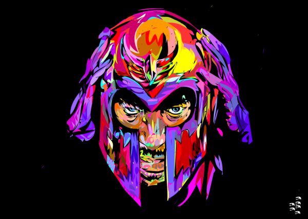 Takun Williams Magneto colorful heros & villains