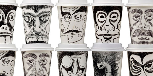 22 Cool Packaging Design coffee cup face art 08q0qmtgxg 22 Cool Packaging Design