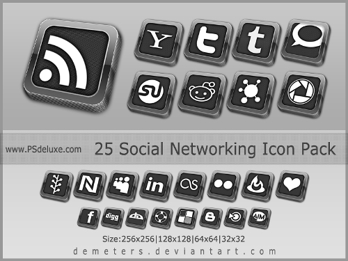 elegant icons 25 Free Elegant Social Networking Icon Pack