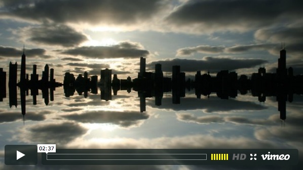 floating c Floating Chicago Mirrored Skyline