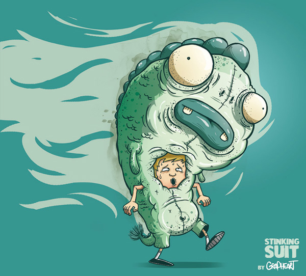 Cartoon Monday #1 ! grapheart stinkingsuit Cartoon Monday #1 !