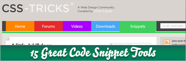 snipet11 pic on Design You Trust snipet11 15 websites where you can find code snippets