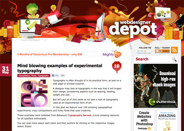 wdd10 Mind blowing examples of experimental typography