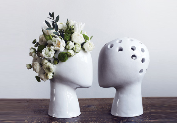 wig vase pic on Design You Trust wig vase Entertain Your Flowers