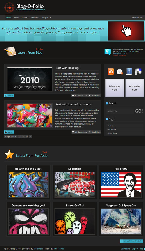wordpress theme folio r2q1ttdb2k pic on Design You Trust wordpress theme folio r2q1ttdb2k Blog O Folio WordPress Theme Version 1.0