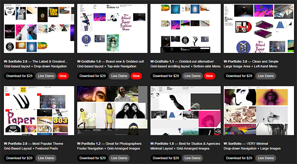wp2 wp2 W Portfolio: Minimal Portfolio Themes for Wordpress