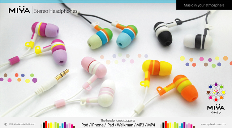 147 Introduce a brand new customized colorful earphones!