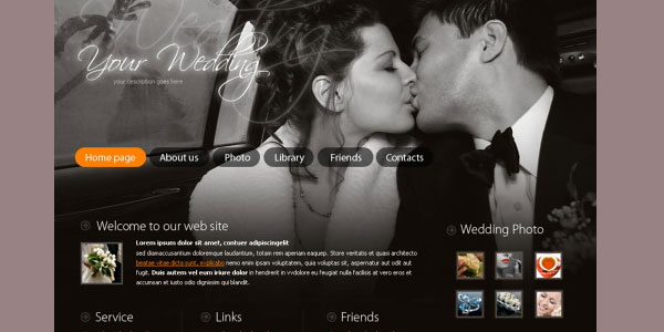 4315 xhuq50b7cb 20 Free Wedding Website Templates
