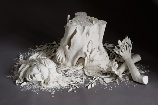 Disturbing porcelain sculptures about the union between man and nature by Kate D. MacDowell Kate MacDowell 102 550x366 Disturbing porcelain sculptures about the union between man and nature by Kate D. MacDowell