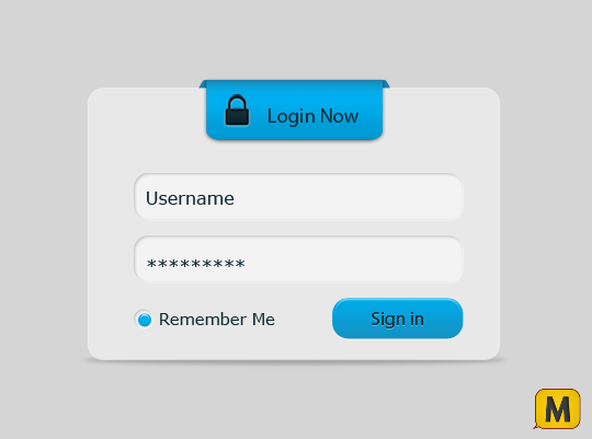 Login PSD1 pic on Design You Trust Login PSD1 Freebie: Elegant Login form PSD