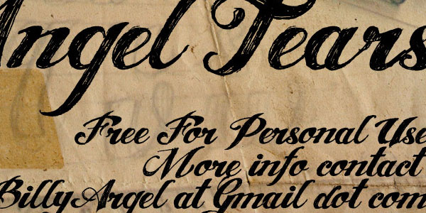 angel tears 52e7n1ipym pic on Design You Trust angel tears 52e7n1ipym 50 Free Cool Fonts You Could Use