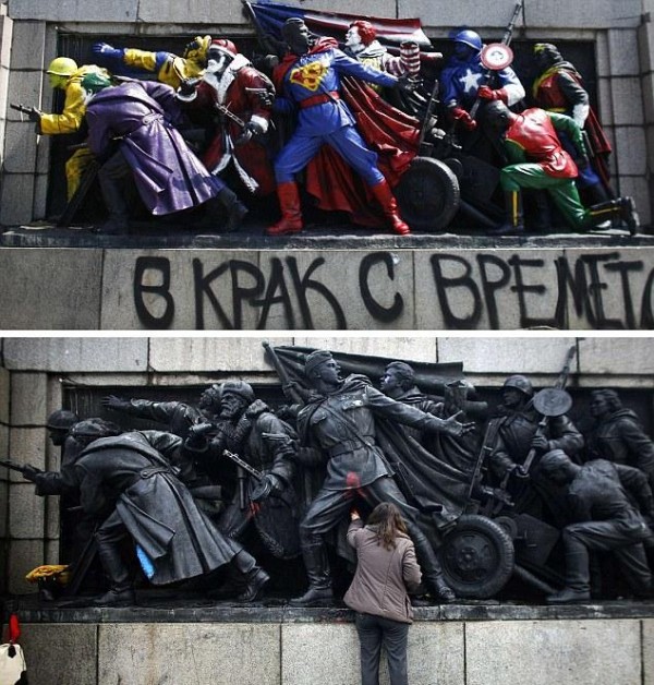 Lets Paint Some Monuments bansky 600x628 Lets Paint Some Monuments