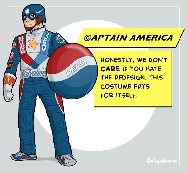 captain america bad superhero redesign
