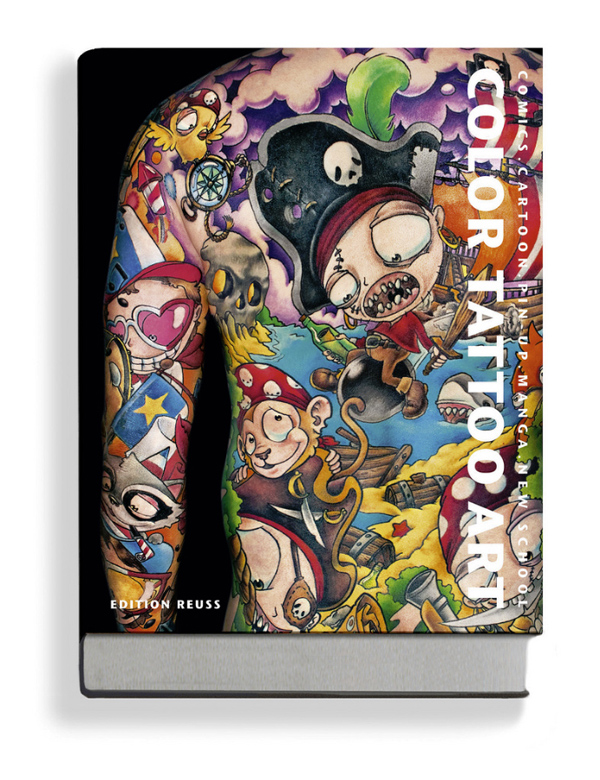 Color Tattoo Art Comics Cartoon PinUp Manga New School by Marisa 
