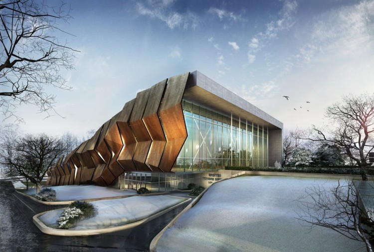 Ultra modern architecture and interior design convention centre by ertugy d3952be 750x506 Ultra modern architecture and interior design