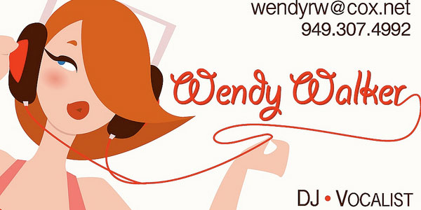 dj wendy business card uhsbbwohuu 25 Groovy DJ Business Cards