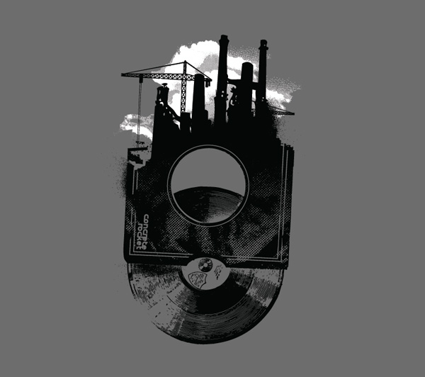 dyt2 pic on Design You Trust dyt2 Music Industry Concrete Rocket tees