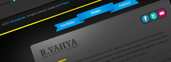 Free Elegant Dark vCard Template (PSD) free elegant dark vcard Free Elegant Dark vCard Template (PSD)
