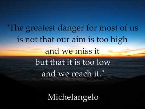 inspirational quote michelangelo sunrise Inspirational quotes
