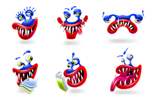 is2a Free Monster Icon Set