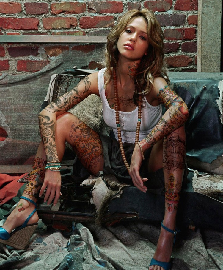 jessica alba tattoo contest celebrity body art