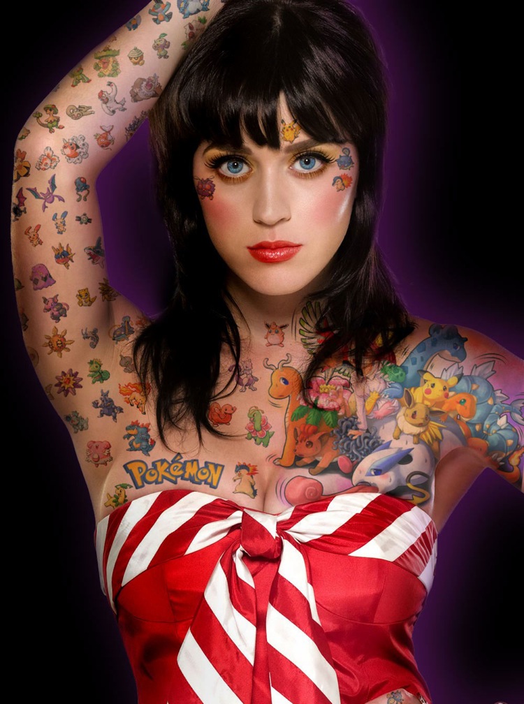 katy perry tattoo contest celebrity body art