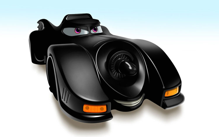 movie cars batmobil pixar styled movie cars