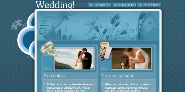 our wedding template zpt7rqj644 20 Free Wedding Website Templates