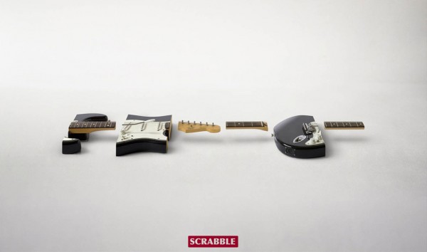 scrabbleguitar 600x354 Creative advertising