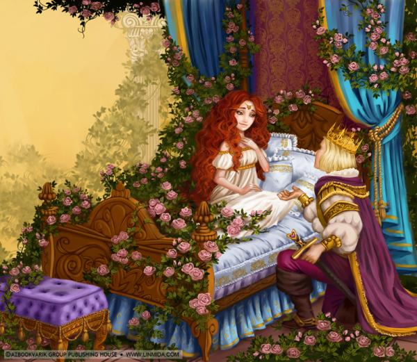 sleepingbeauty ecyleyxf0x Fairy Tales Illustrations by Lia Selina