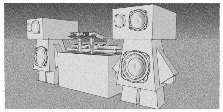 soundsystem axo 750x378 HammerHead Soundsytem // Concept Project