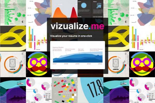 vizualize splash 600x399 Vizualize.Me Visualize your resume in one click