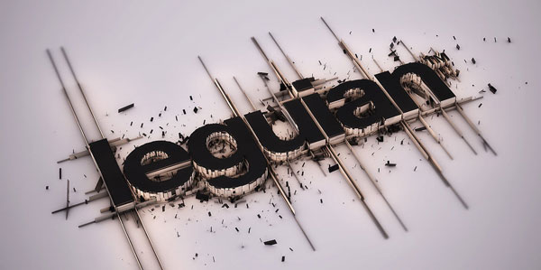 3d leguian explose 222yazf4h pic on Design You Trust 3d leguian explose 222yazf4h 25 Mind Blowing 3D Typography Designs
