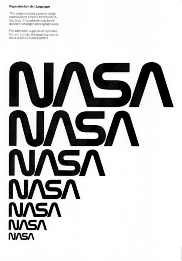 DYT nasa graphical identity 2 The visual identity of NASA in 1976