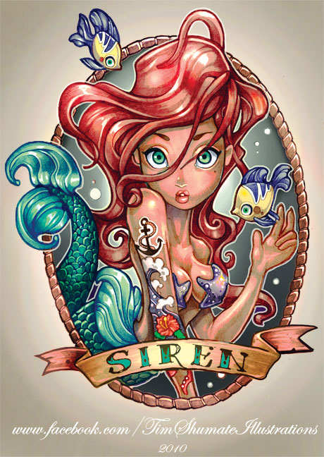 Disney princesses tattoos 3 I got 5 on it   11 beautiful illustrations by Telegrafixs
