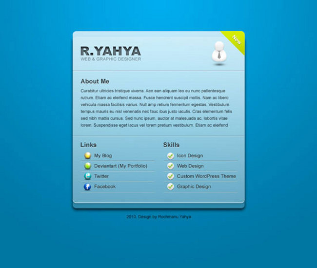 How to Create a Staylish Blwu Designing your Beautiful vCard   Tips and Tutorials
