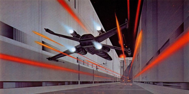 34 awesome Original Star Wars Storyboard Illustrations ! Original Star Wars Storyboard Illustrations3 750x374 34 awesome Original Star Wars Storyboard Illustrations !