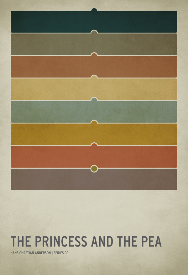 Princess Pea1 Minimalist Fairy Tale Posters