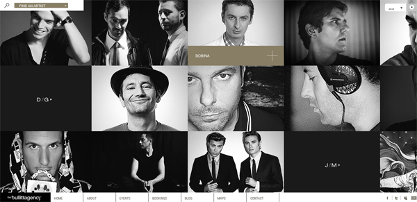 The Bullitt Agency A full service exclusive booking agency for top international djs producers 2011 07 11 16 13 46 38 websites coded in HTML5 for your inspiration