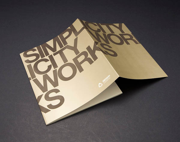 brochure design inspiration 6 Brochure Design Inspiration: Minimalist Brochure Designs