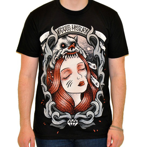 girl Tee shirt and hoodie by Vicious History