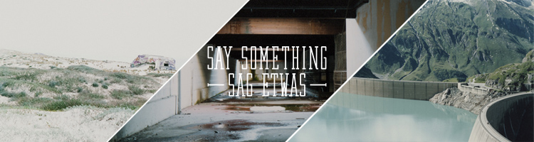 header1 pic on Design You Trust header1 Say Something #1 with Markus Oberndorfer