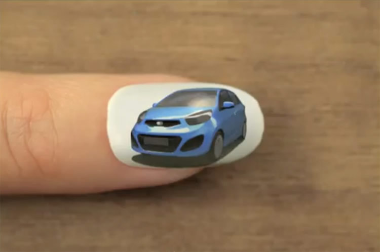 kiabuzz 02 Kias Car Shines with Nail Polish