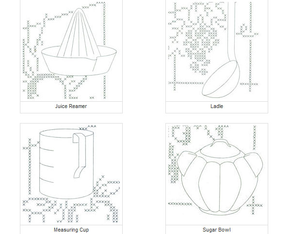 kitchen gadgets cross stitch  m5o211ah6 25 Free Embroidery Patterns