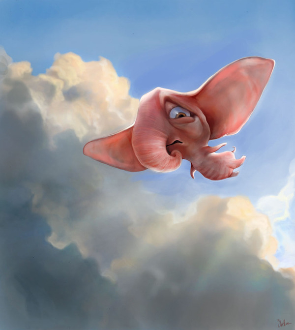 malgorzata arska cute illustrations elephant2 like cat and mouse