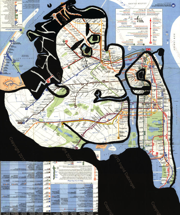 map painting ingrid dabringer 11 Painting on maps