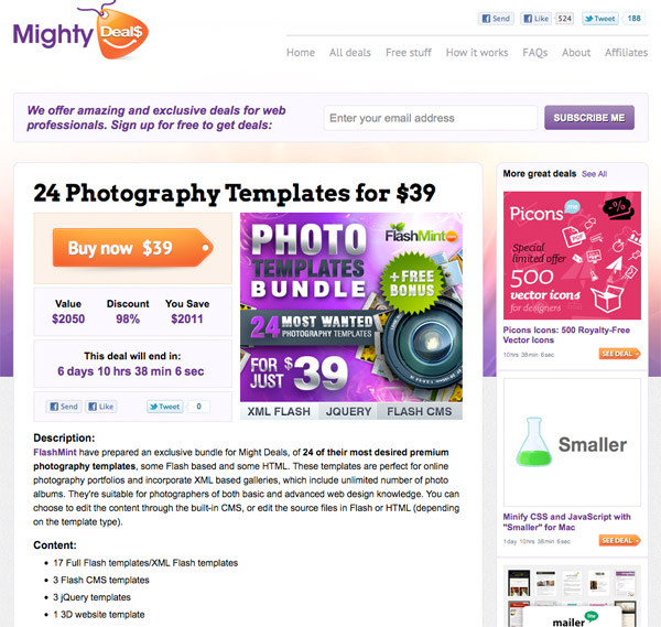 md4 pic on Design You Trust md4 24 Photography Templates for $39